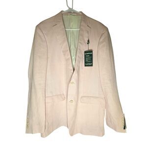 New Ralph Lauren Men's UltraFlex Classic Fit Blazer 42L Light Pink DEC25A